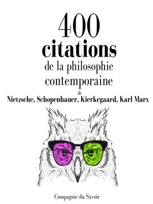 cover image of 400 citations de la philosophie contemporaine